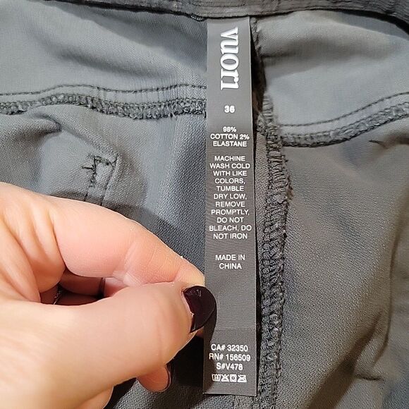 Vuori Men’s Optimist 5 Pocket Corduroy Straight Leg Pants Gray Size 36"x 29 V478 - Picture 6 of 7